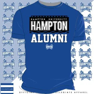 Hampton U | 90s ALUMNI Royal Blue Unisex Tees (**)