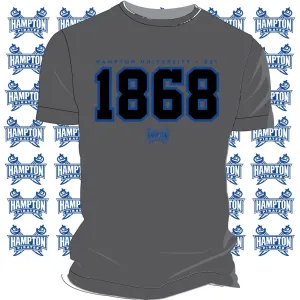 Hampton U | EST. 1868 Gray Unisex Tees (**)