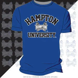 Hampton U | Univ. ARCH Royal Blue Unisex Tees (**)