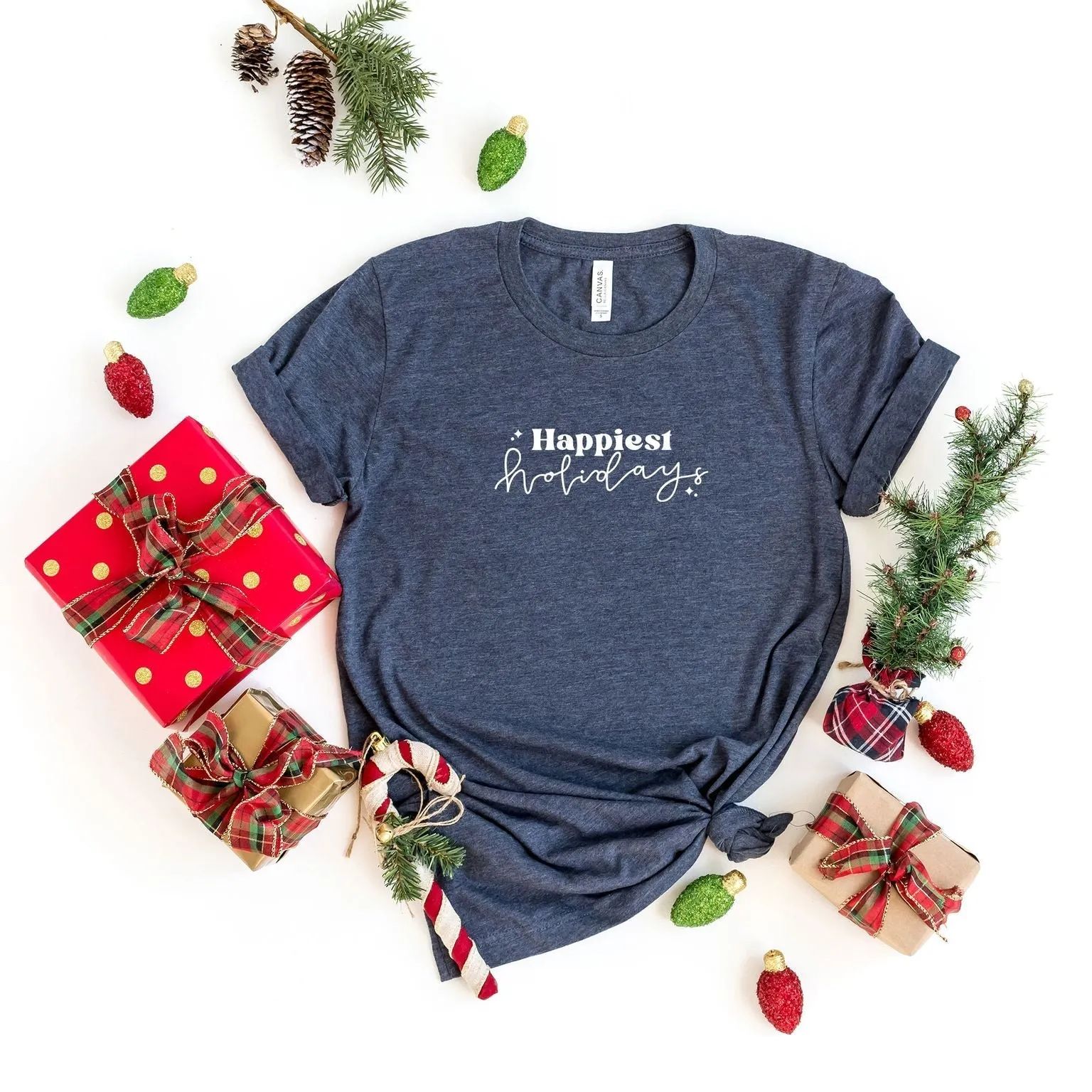 Happiest Holidays | Short Sleeve Crew Neck