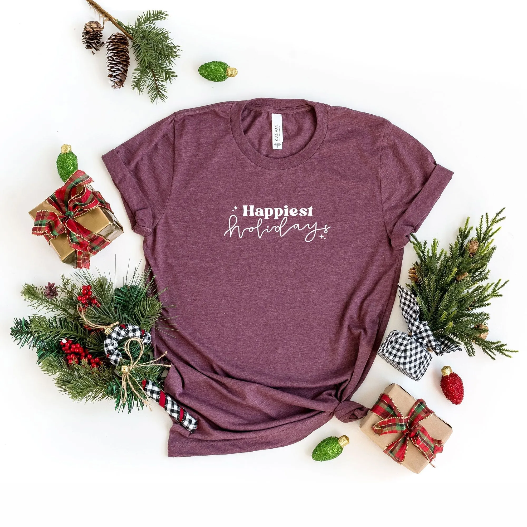 Happiest Holidays | Short Sleeve Crew Neck