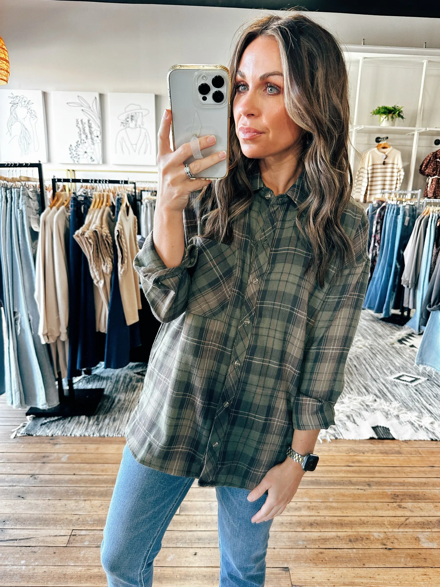Harley Khaki Plaid -ALL SALES FINAL