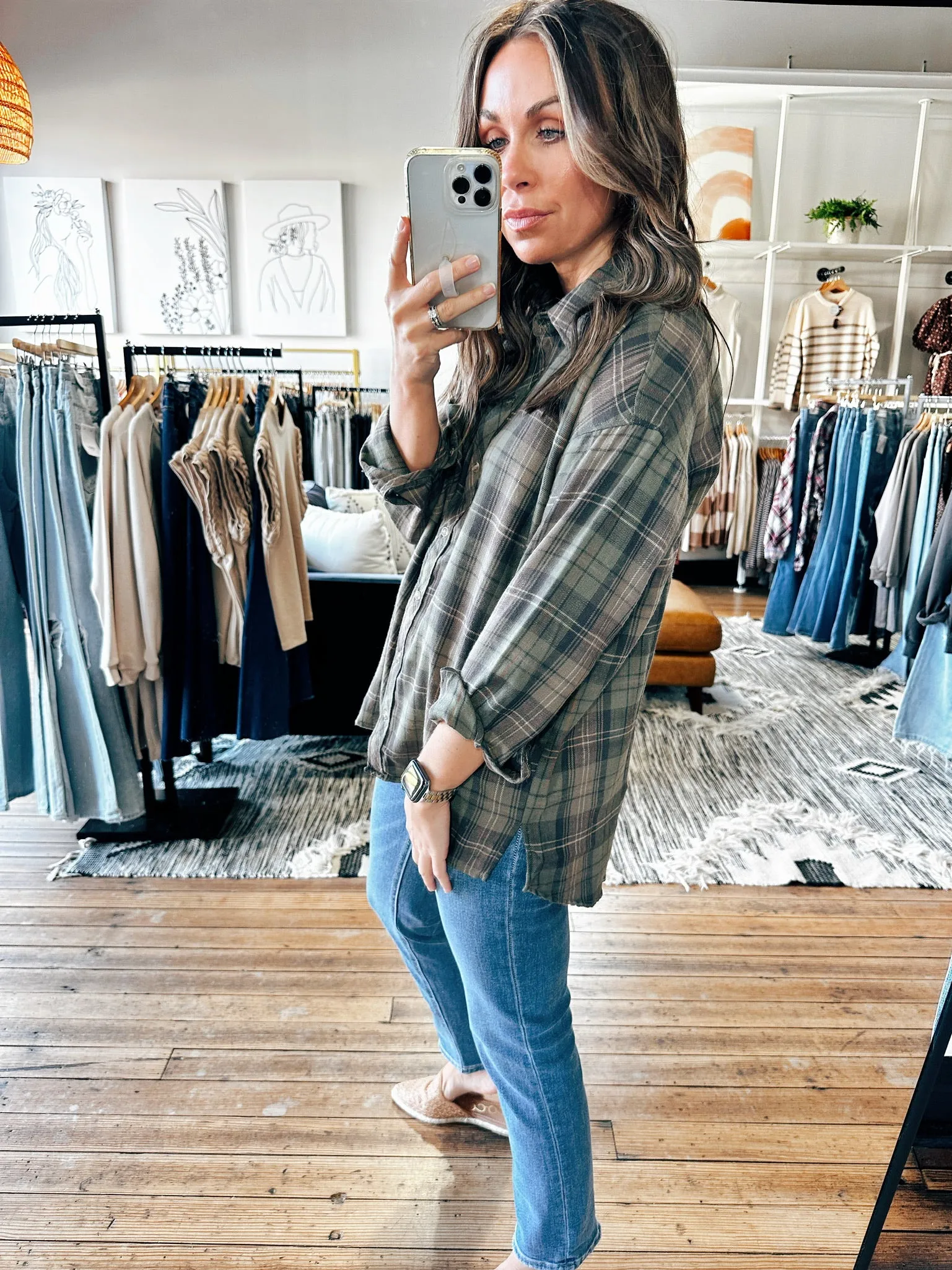 Harley Khaki Plaid -ALL SALES FINAL