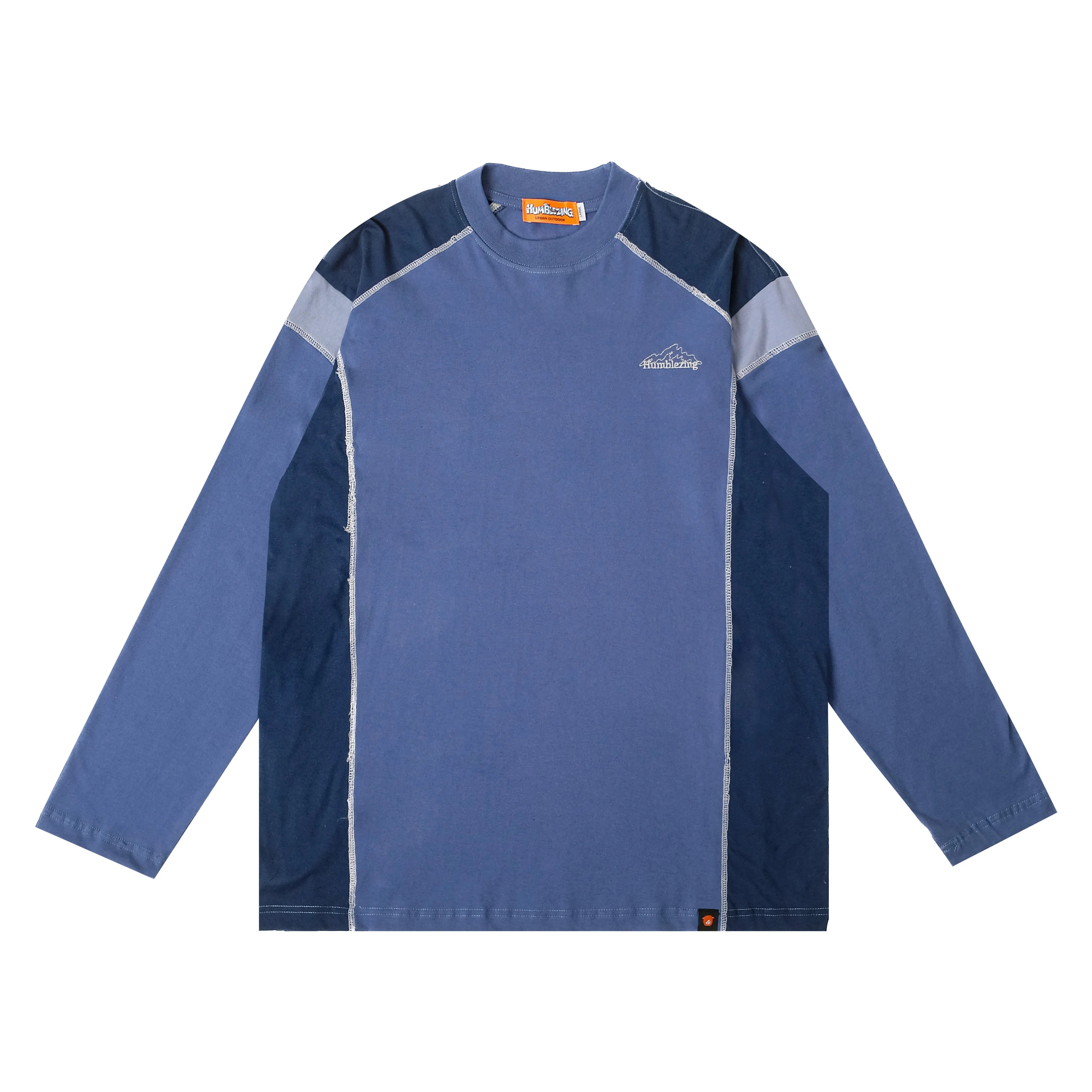 Hazy Long Sleeve Tees Blue