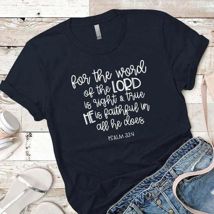 He Is Faithful Premium Tees