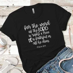 He Is Faithful Premium Tees