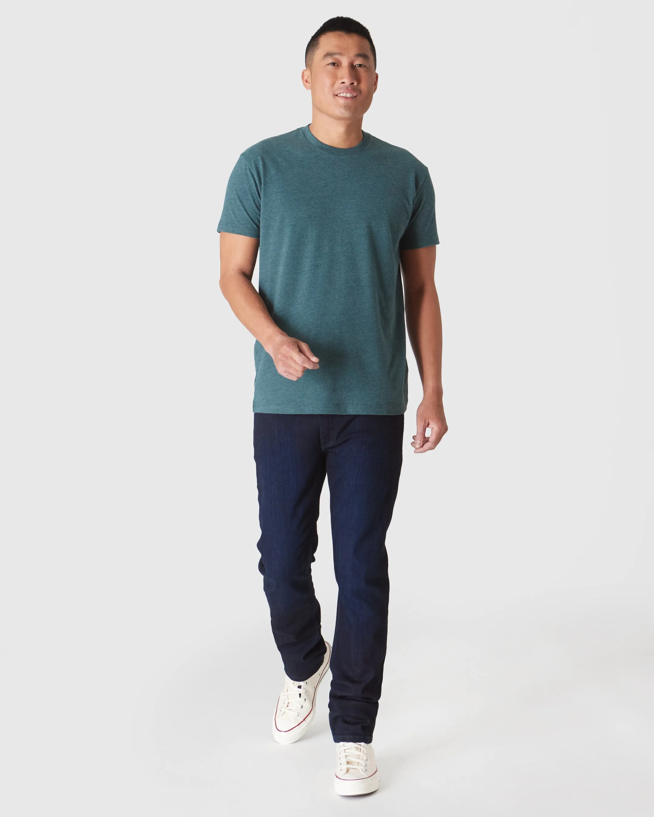 Heather Seafarer Short Sleeve Crew Neck Tee