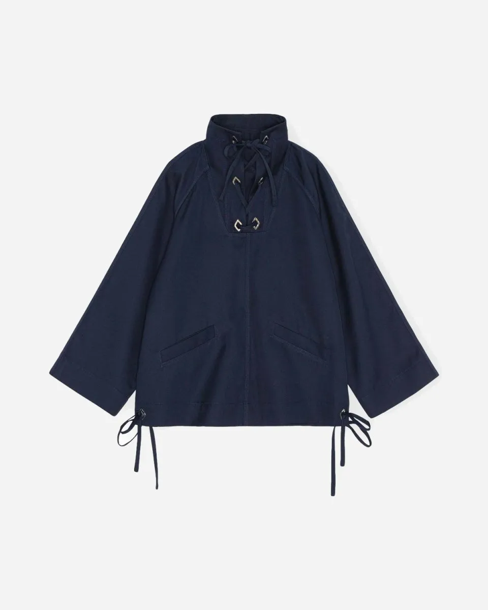 Heavy Twill Oversize Anorak - Sky Captain