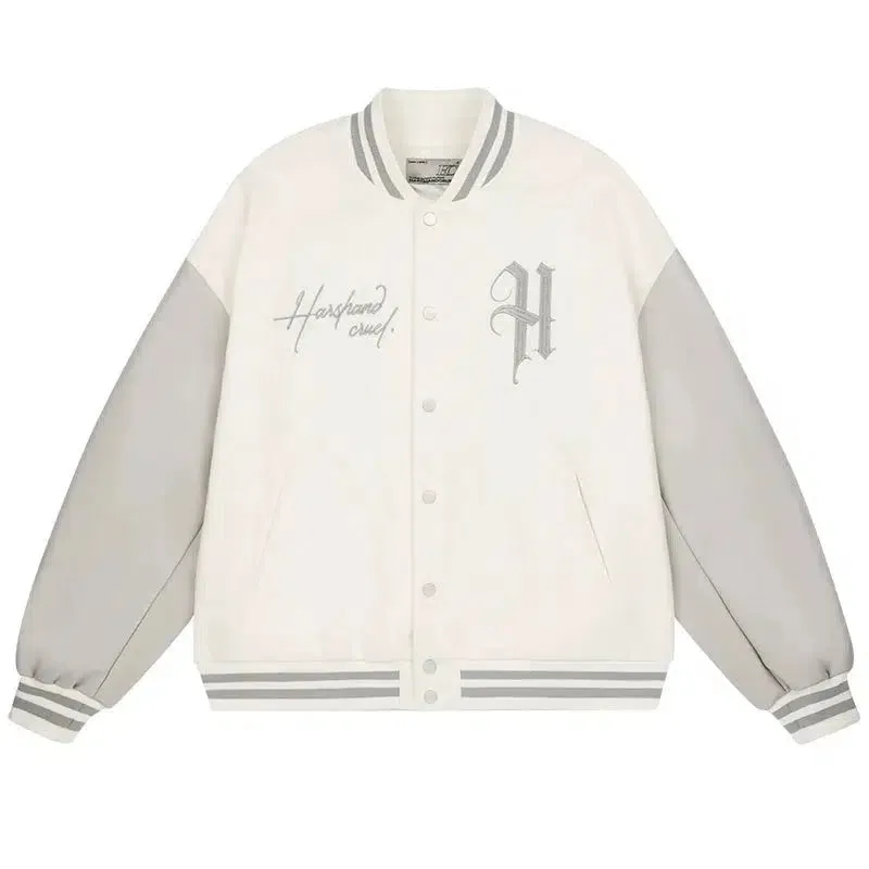 Hip Hop Embroidered Baseball Jacket