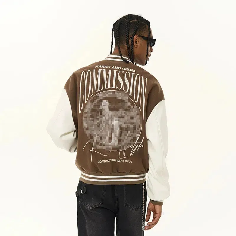 Hip Hop Embroidered Baseball Jacket