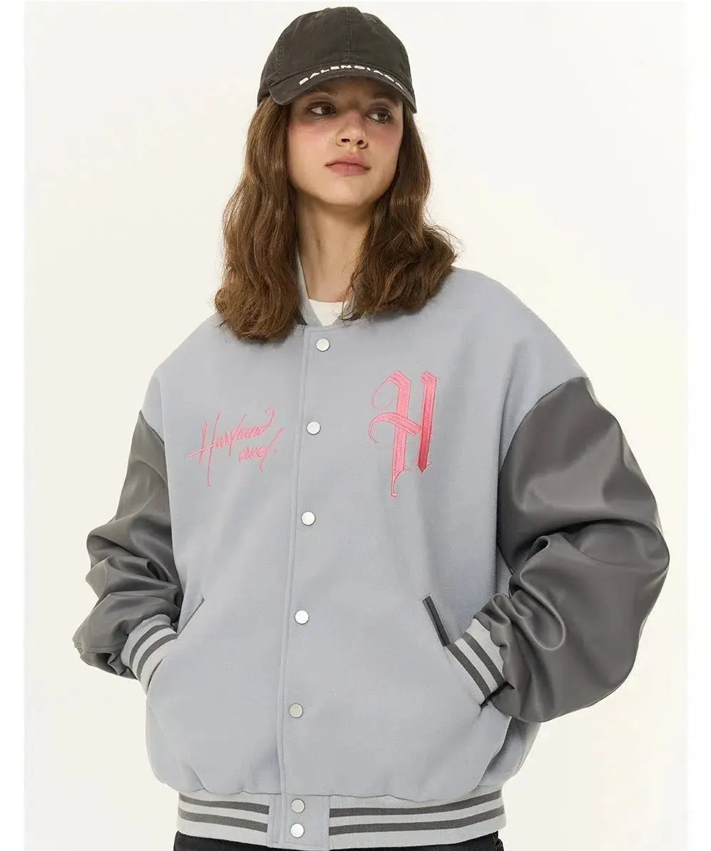 Hip Hop Embroidered Baseball Jacket