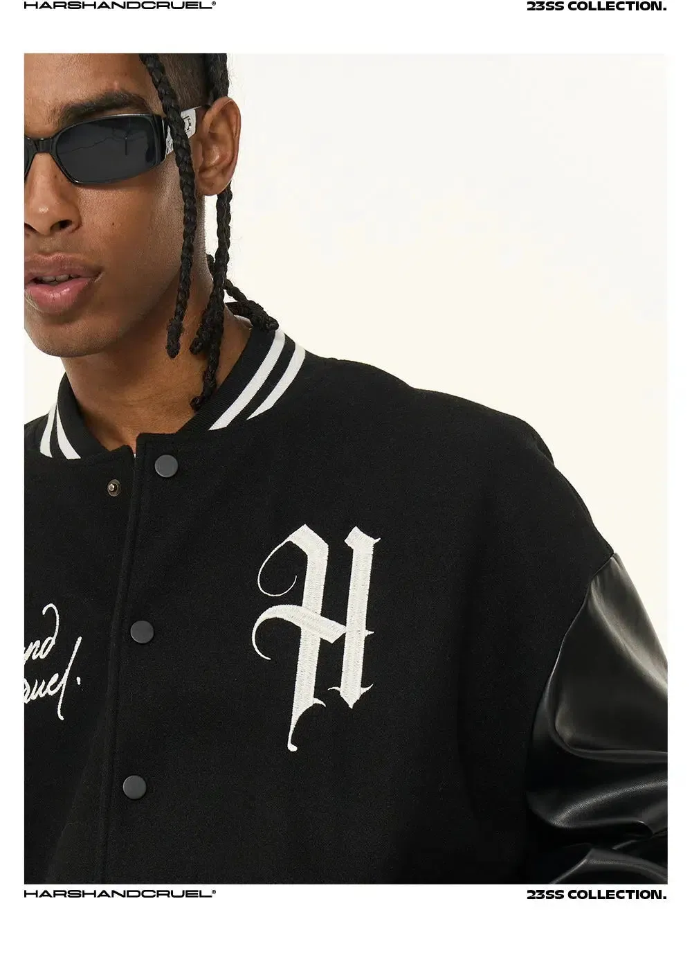 Hip Hop Embroidered Baseball Jacket