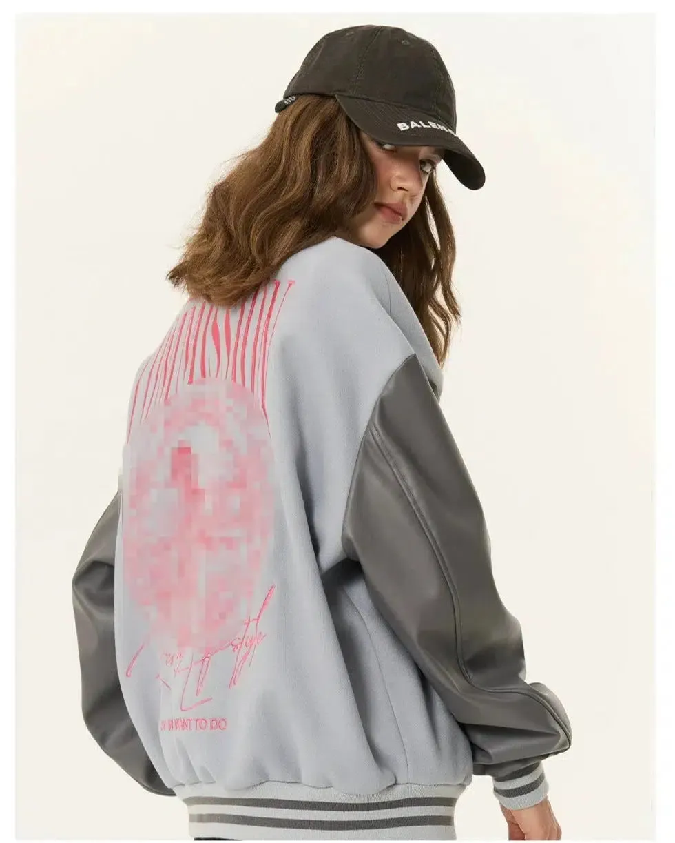 Hip Hop Embroidered Baseball Jacket