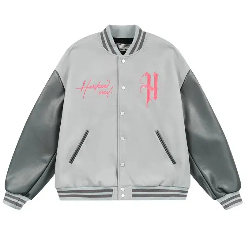 Hip Hop Embroidered Baseball Jacket