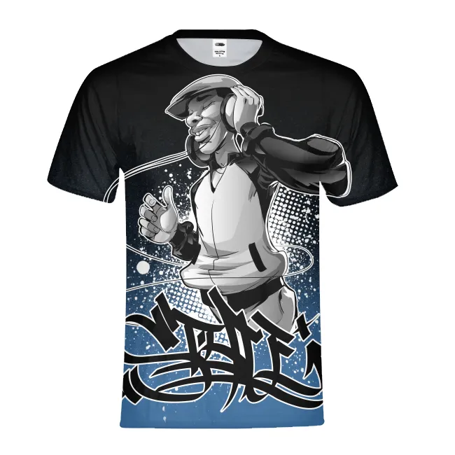Hip Hop Vibes Mens All-Over Print T-shirt