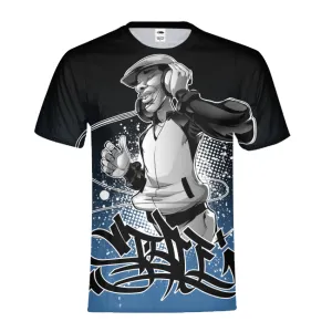 Hip Hop Vibes Mens All-Over Print T-shirt