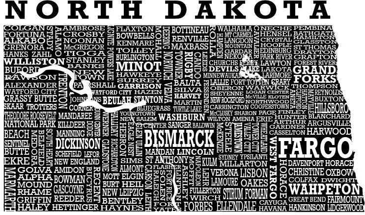 Hometown North Dakota Short Sleeve Tee Shirt-Crew Neck - Heather Light Sage