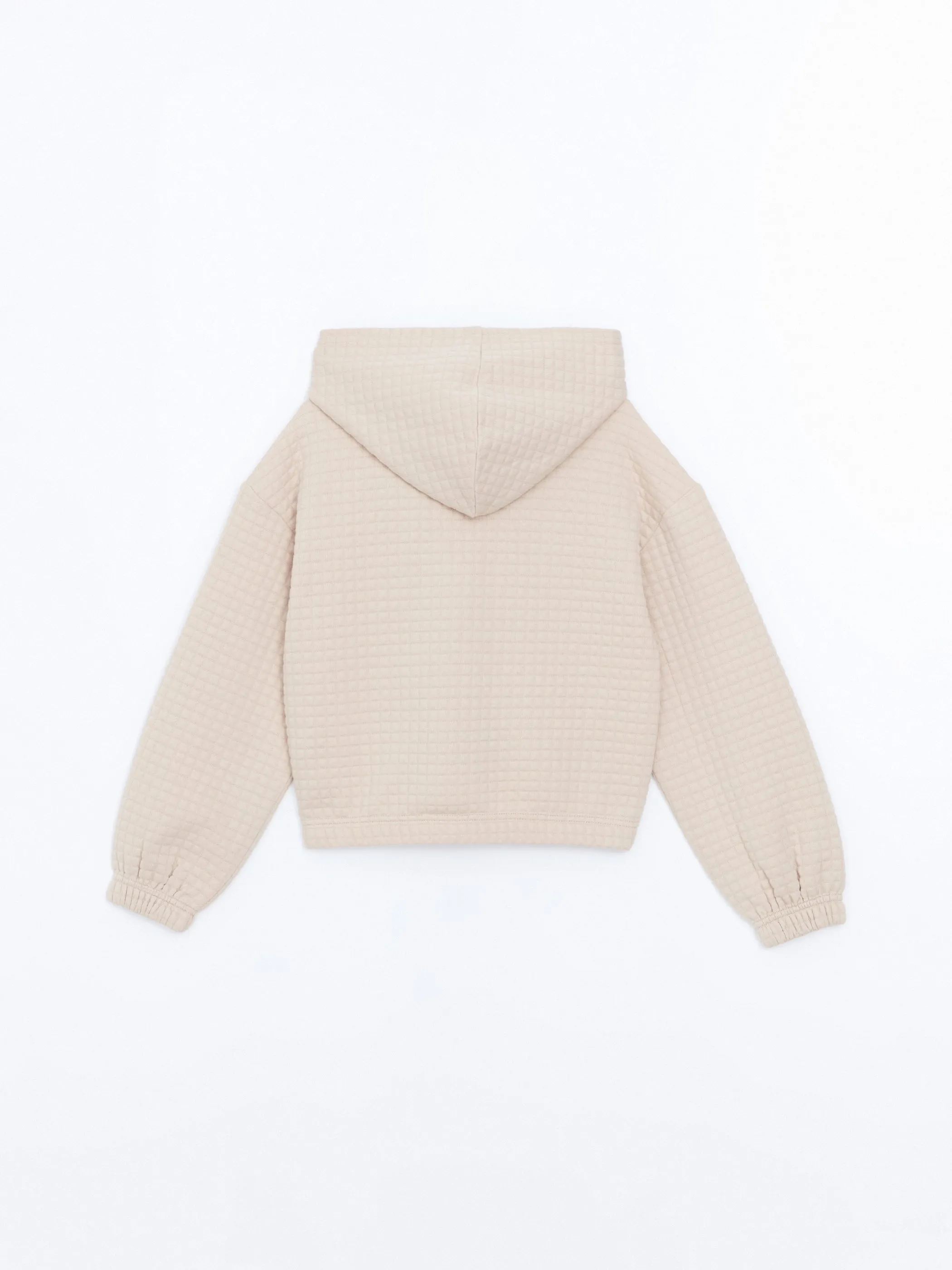 Hooded Girls Zippered Sweatshirt