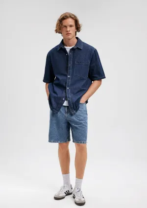 Houston Dark Blue Street Denim Jean Shorts