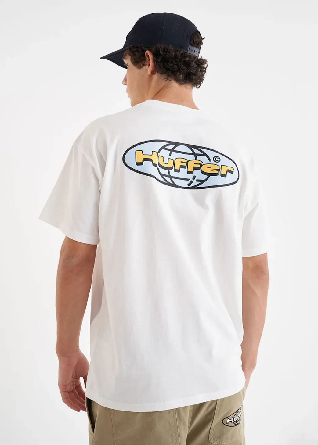 HUFFER Block Tee 220/Alta - Chalk