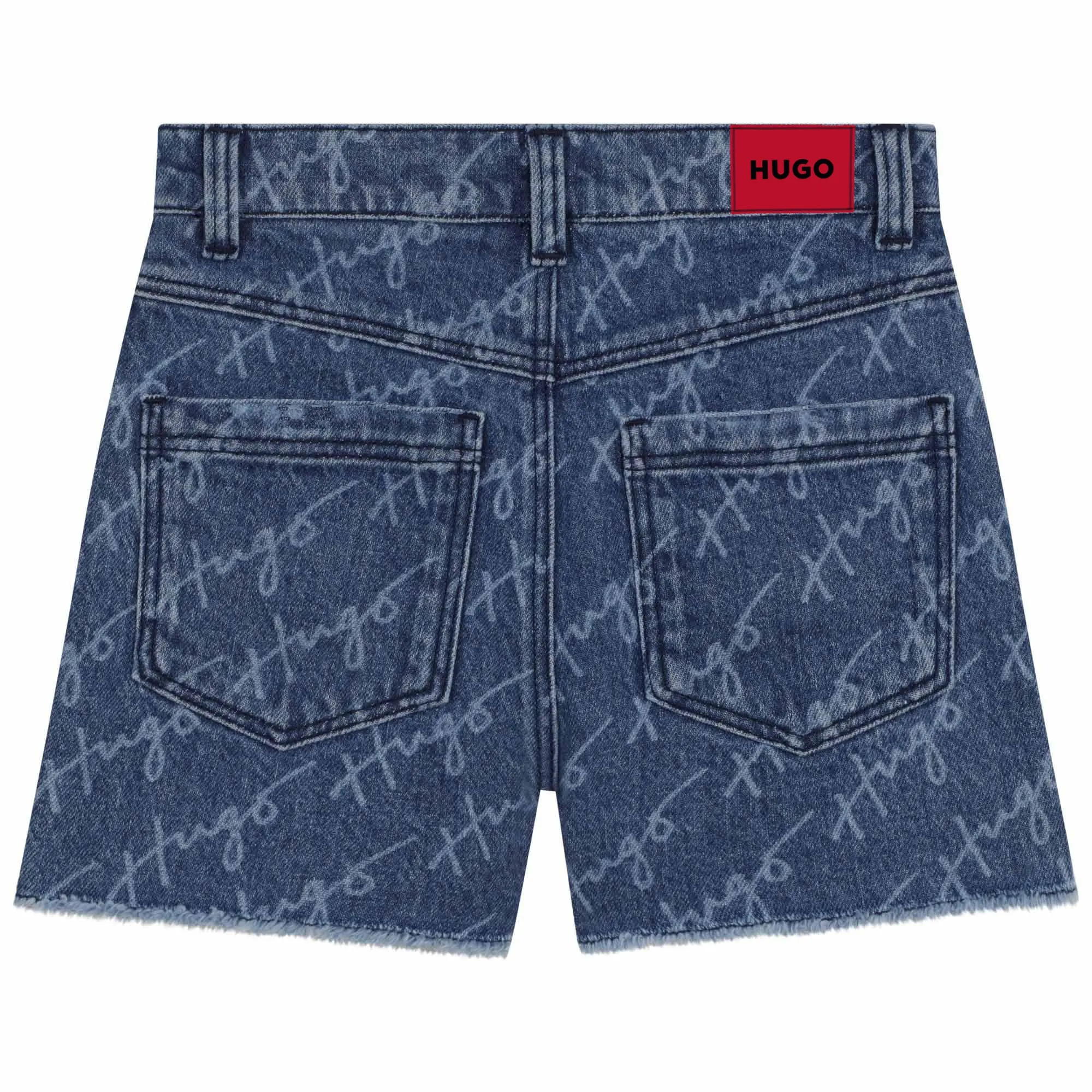 Hugo Logo Jean Shorts