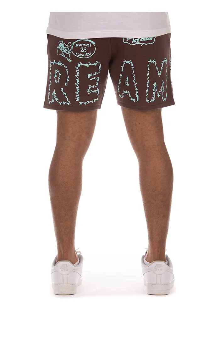 Icecream Flavors Shorts- French Roast
