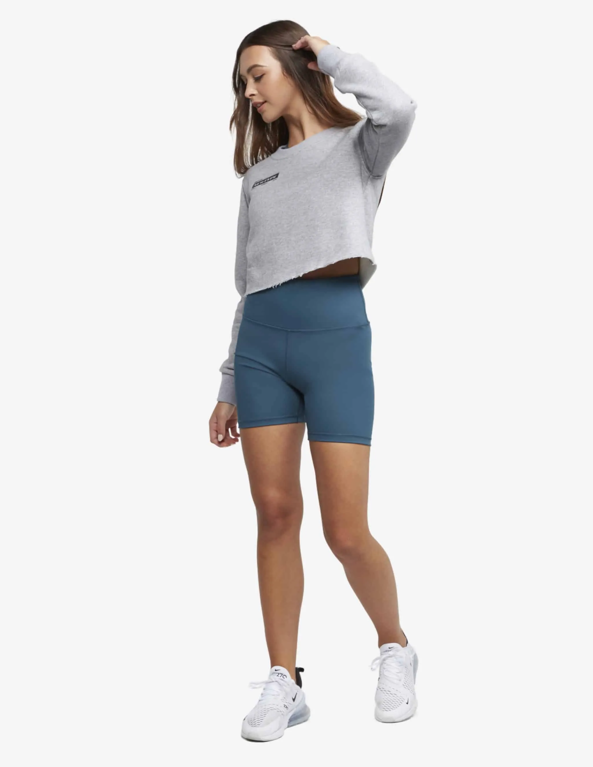 Ignite Cropped Crew - Grey