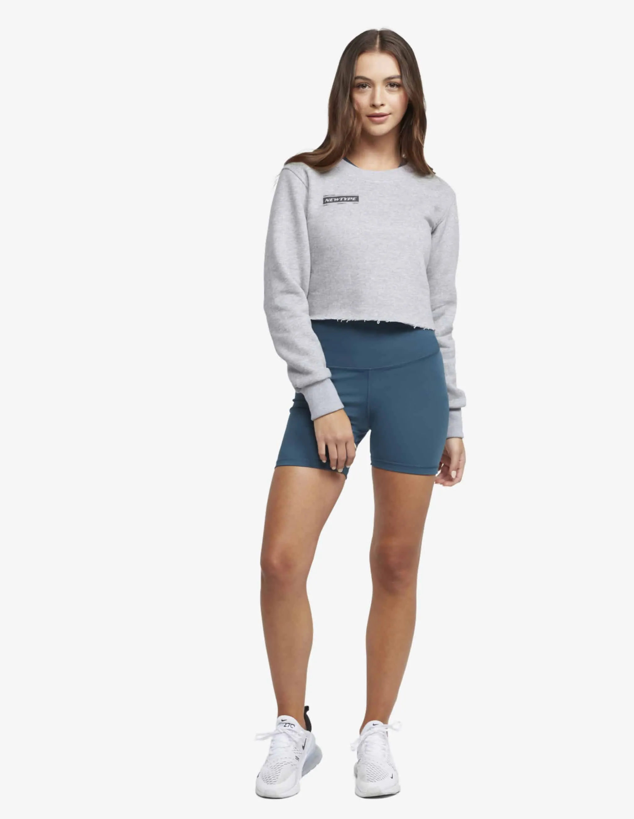 Ignite Cropped Crew - Grey