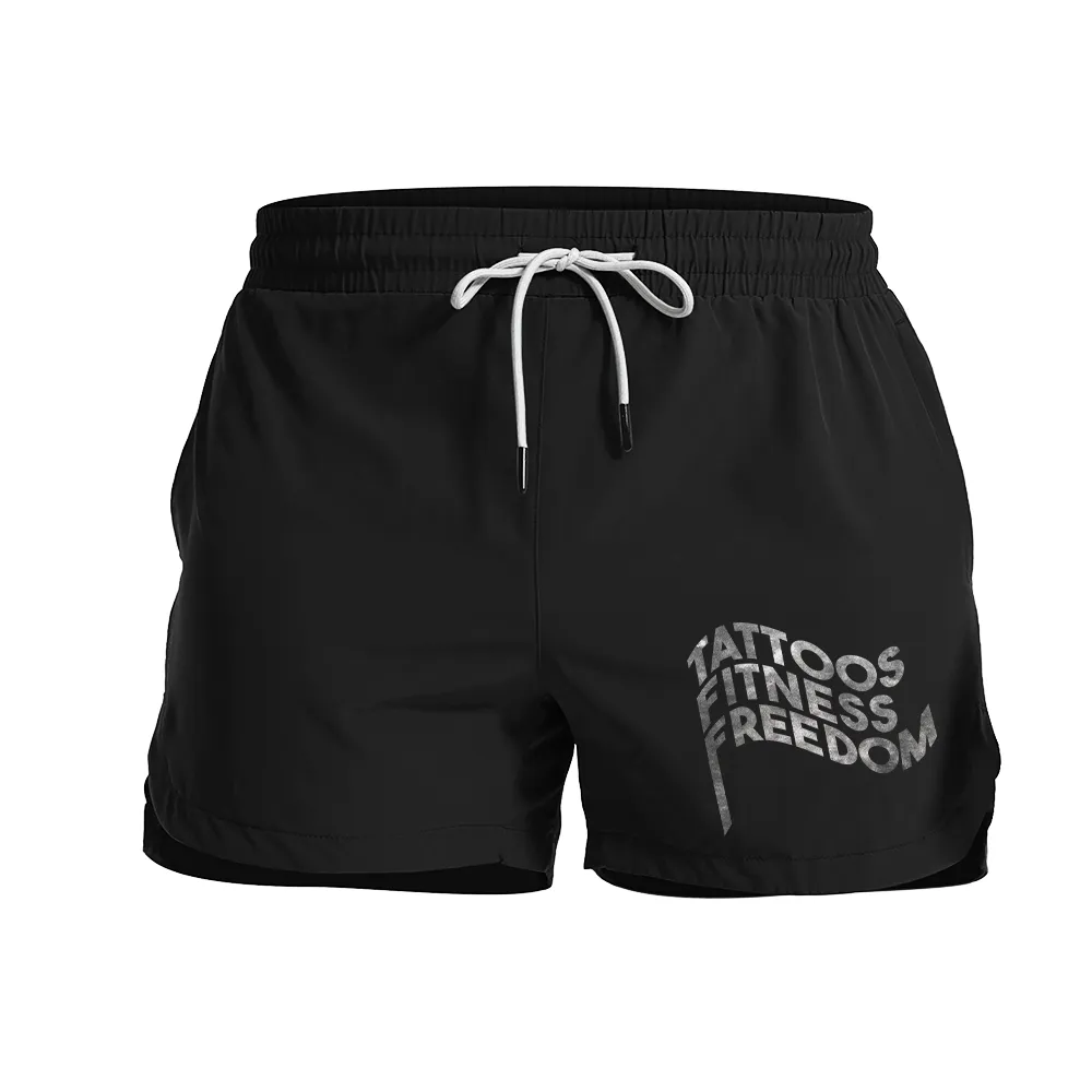 Inspirational Flag Graphic Shorts
