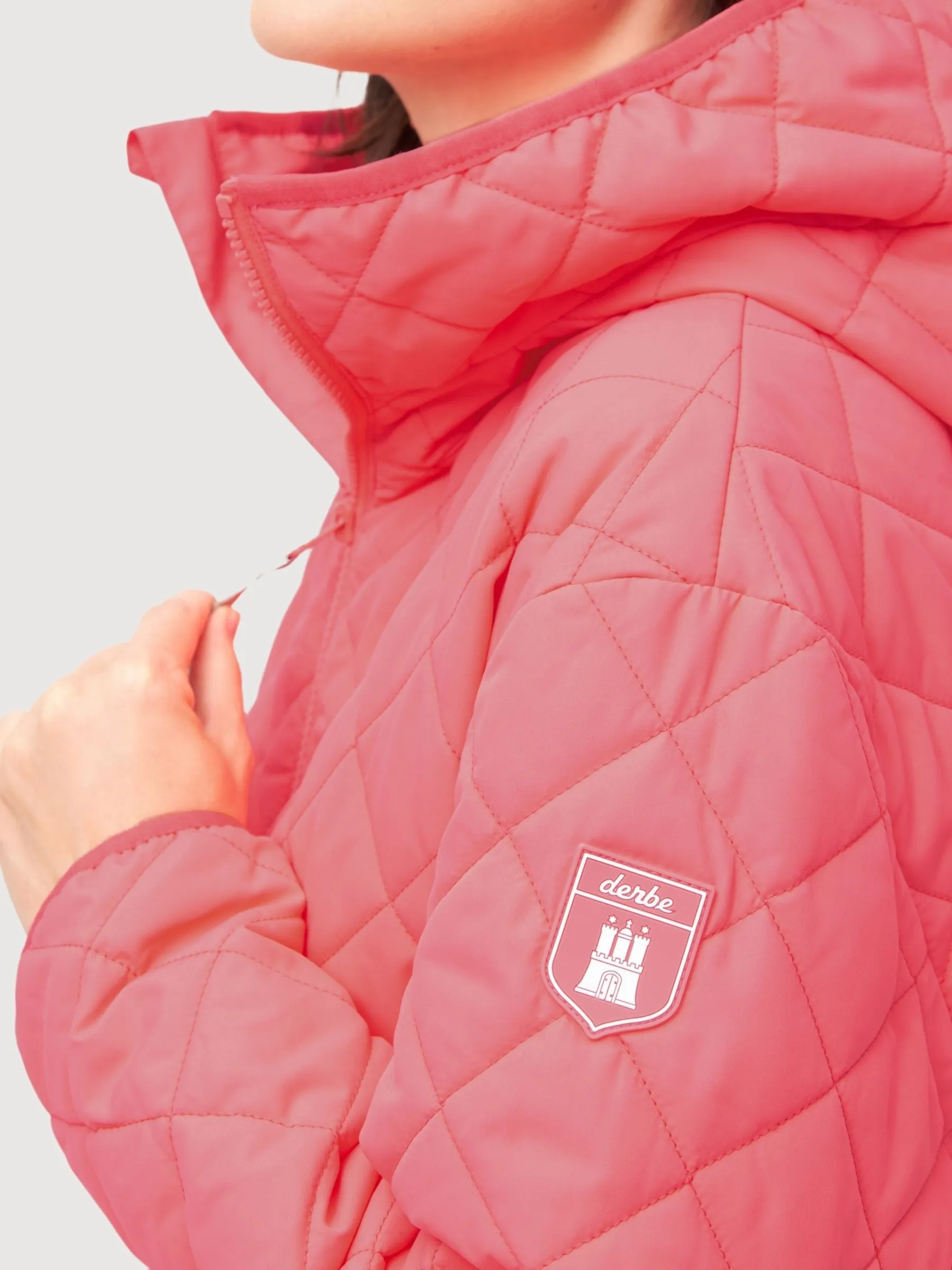 Jacket Quiltby Short Red Woman | Derbe