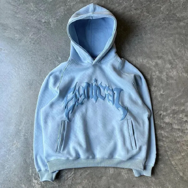 JazzHer Y2K Loose Hooded Sweatshirt Gothic Pattern Zip Up Hoodie Winter Womens's Mens Hip Hop Long Sleeve Coats American Vintage Hoodies