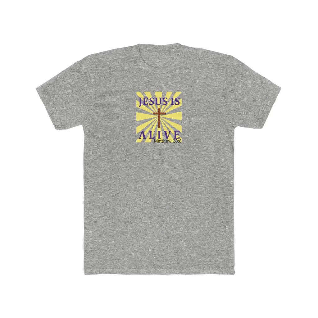 Jesus Is Alive Men's Cotton Crew Tee