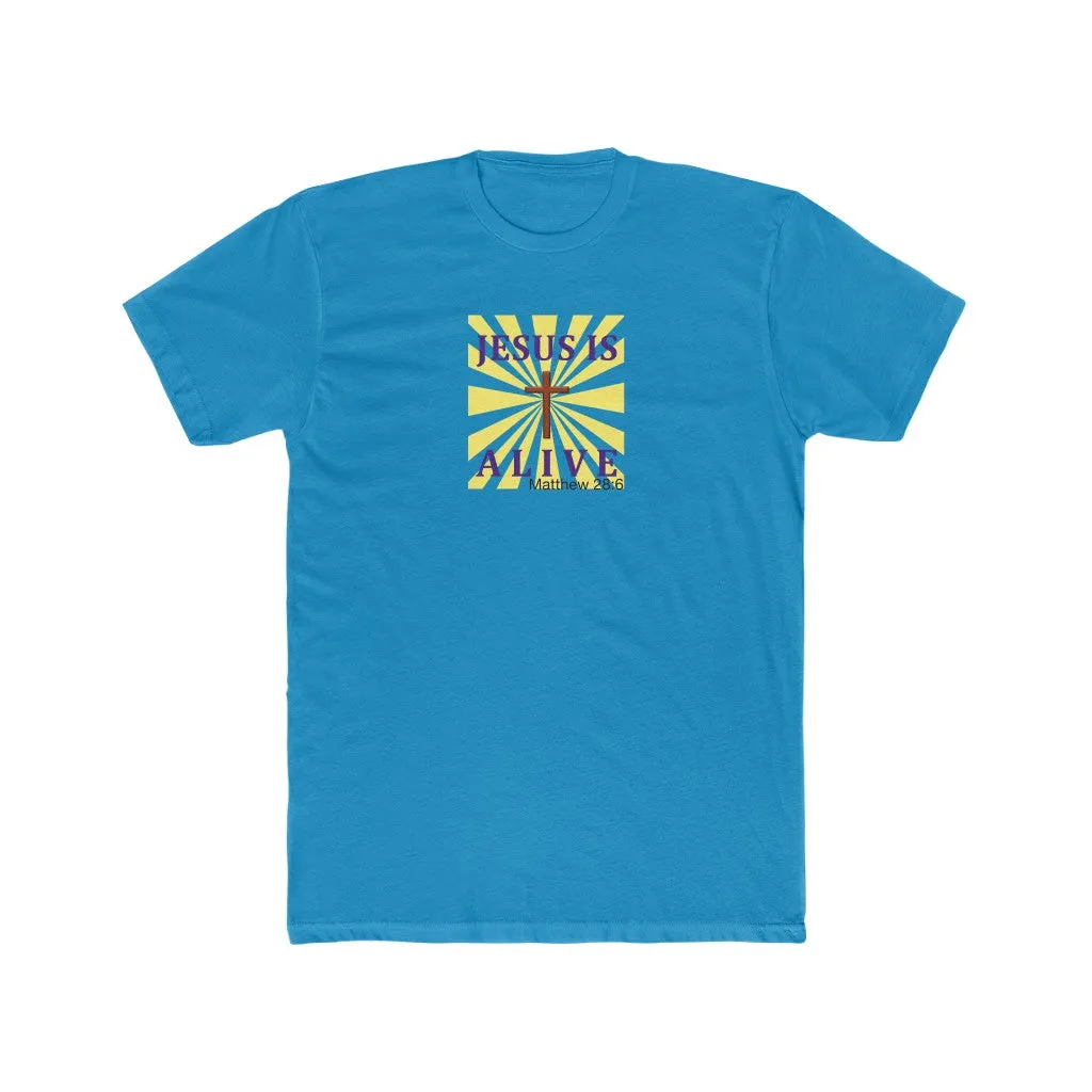 Jesus Is Alive Men's Cotton Crew Tee