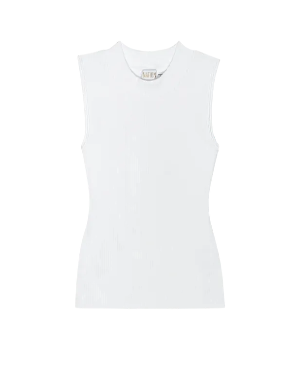 Joan Sleeveless Mock Neck