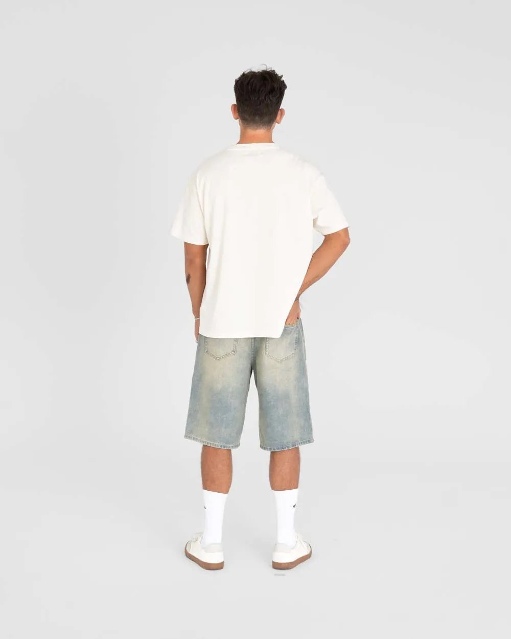 Jorts Light Blue Vintage Wash