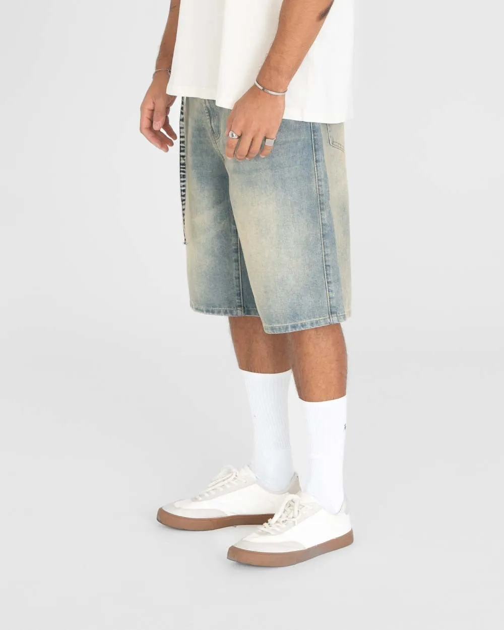 Jorts Light Blue Vintage Wash