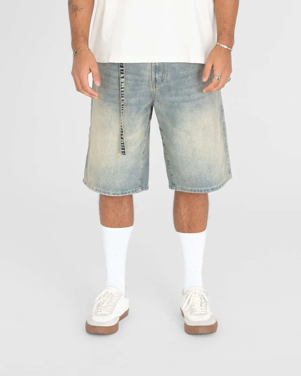 Jorts Light Blue Vintage Wash