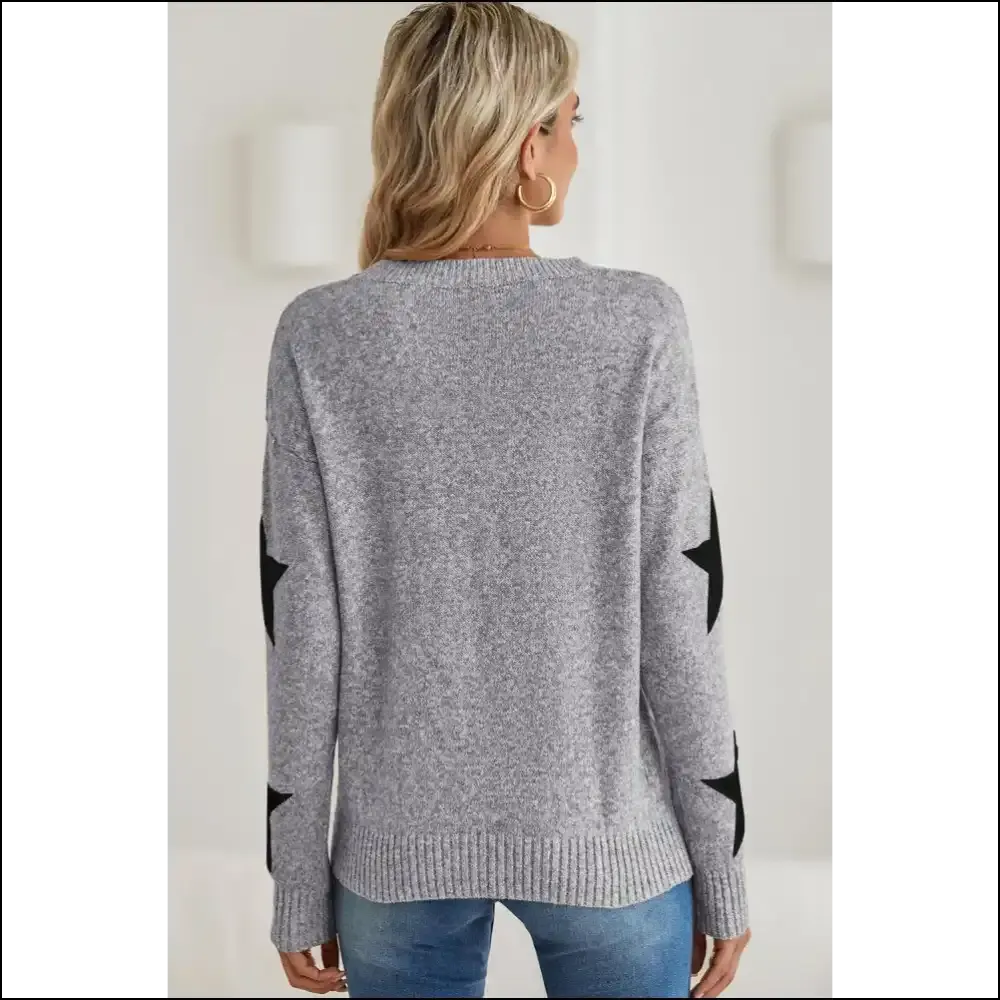 Khaki Star Pattern Sweater: Cosmic Comfort from Needful Things ✨ Prepare for Compliments, !