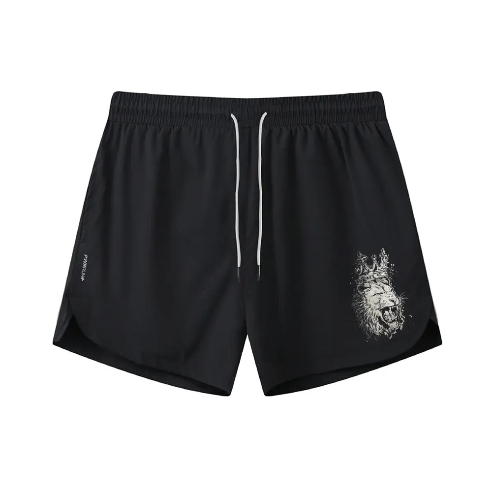 King Of Lions Graphic Shorts