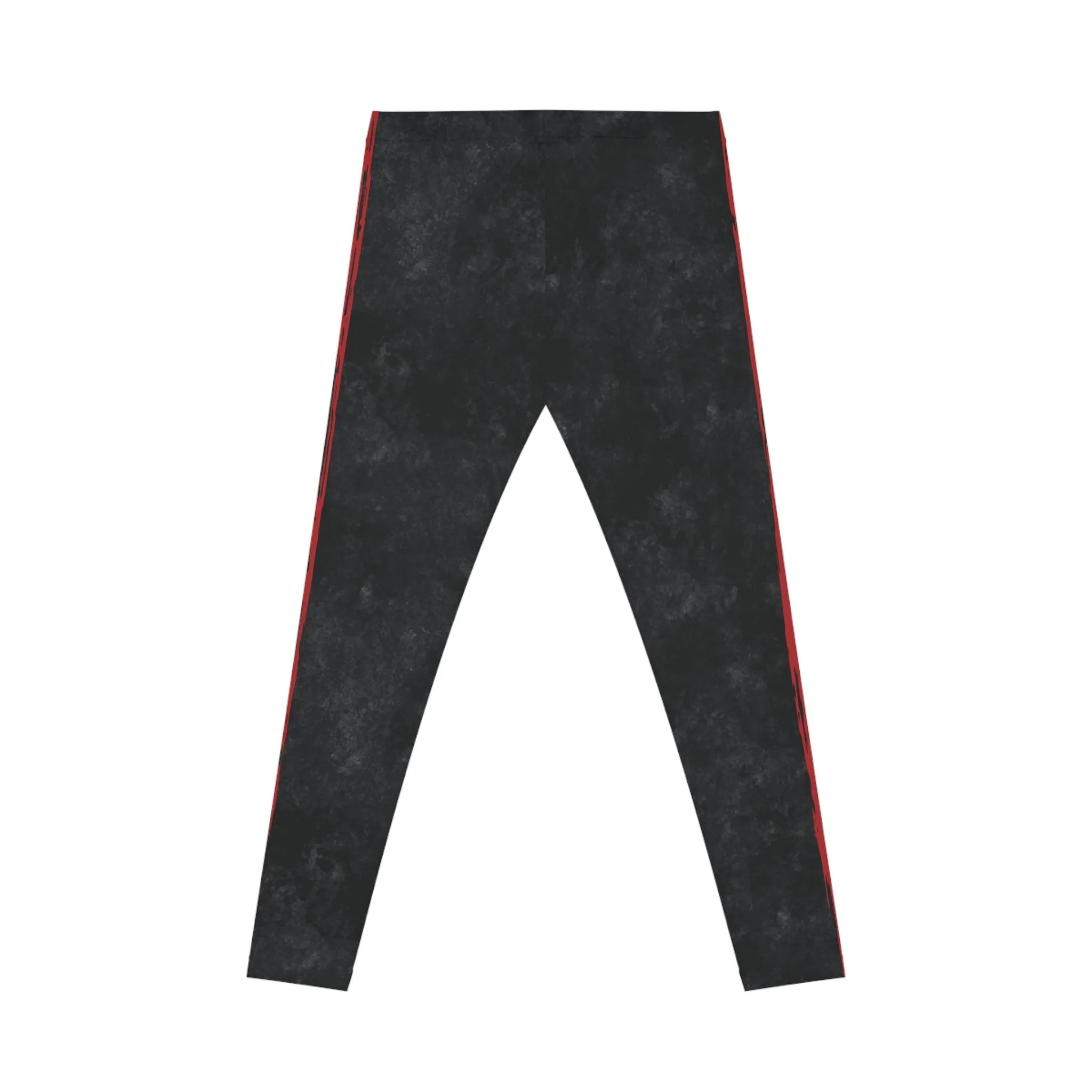 Know Jesus - Red and Black Marbled Leggings