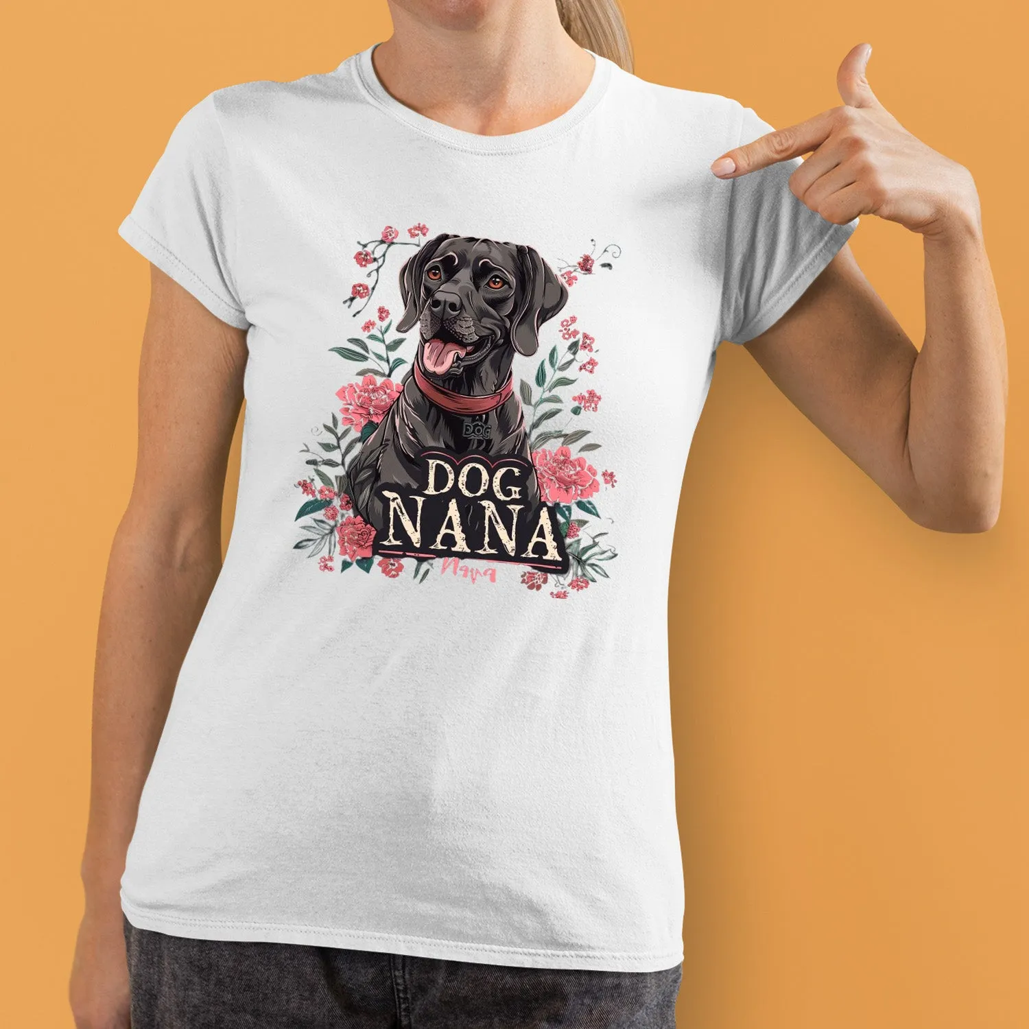 Labrador Retriever Dog T-shirt, Pet Lover Shirt, Dog Lover Shirt, Dog Nana T-Shirt, Dog Owner Shirt, Gift For Dog Grandma, Funny Dog Shirts, Women Dog T-Shirt, Mother's Day Gift, Dog Lover Wife Gifts, Dog Shirt