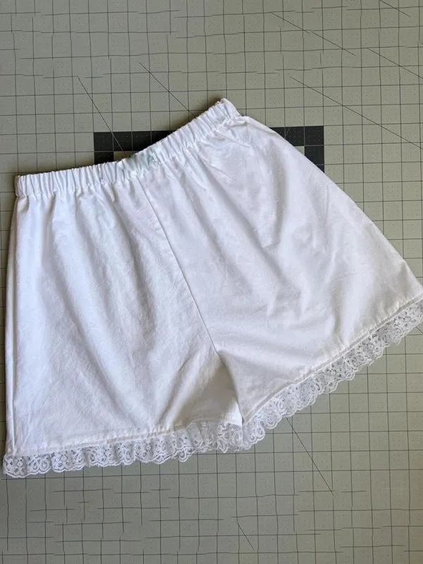Lace printed lounge wear shorts
