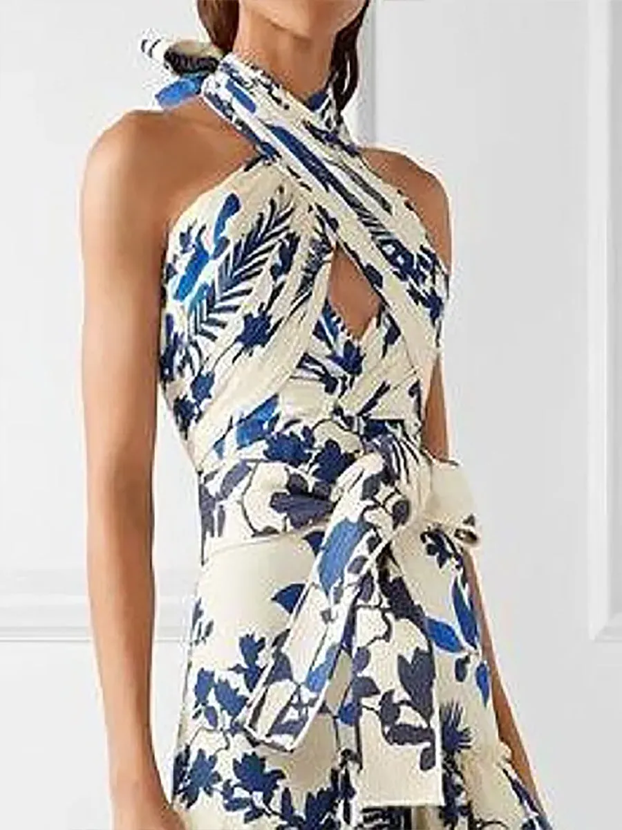 Lace-up Loose Maxi Dresses