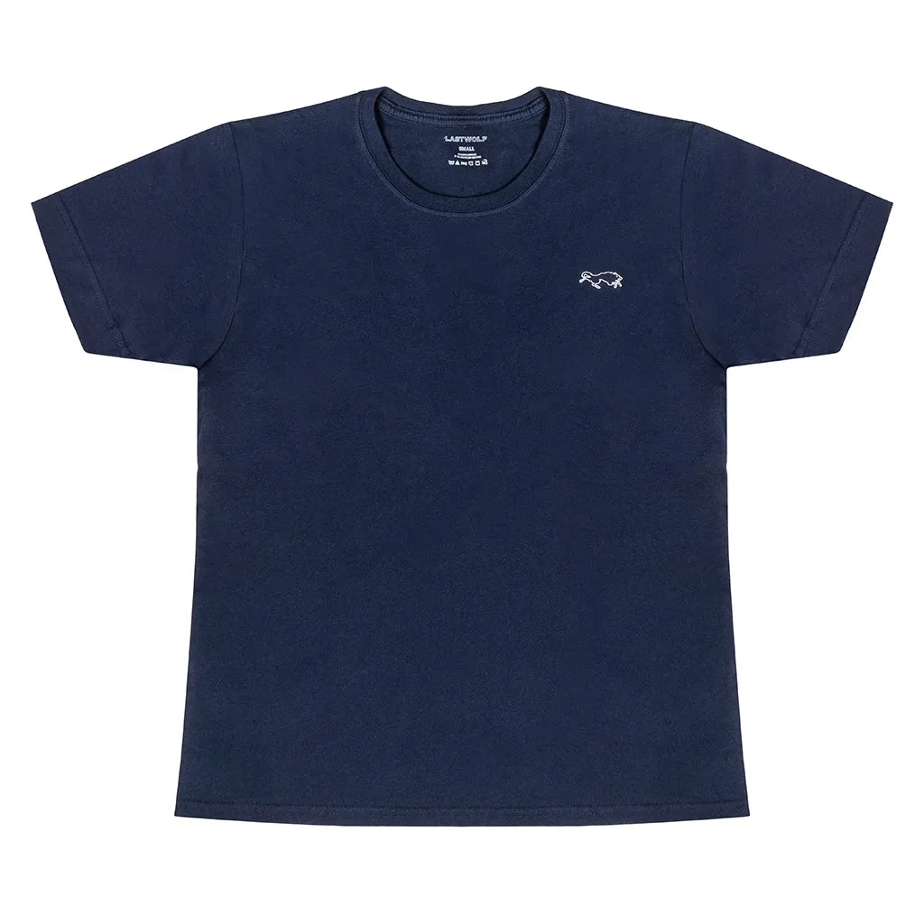 LASTWOLF LOGO T-SHIRT - NAVY