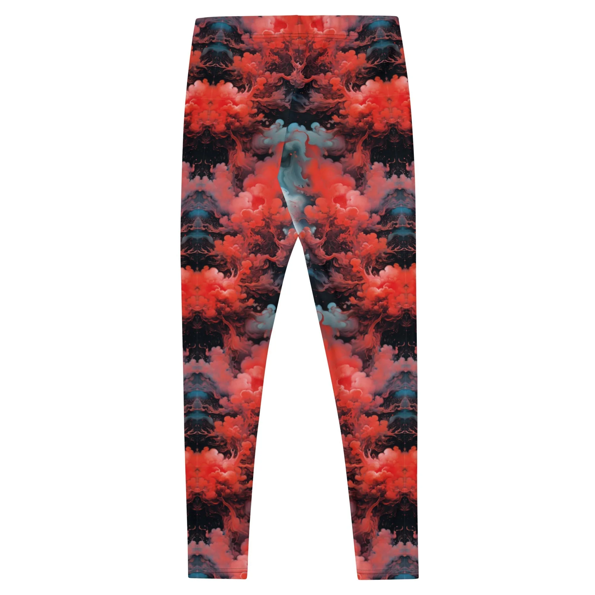 Leggings Ethereal Crimson Flow - Dark