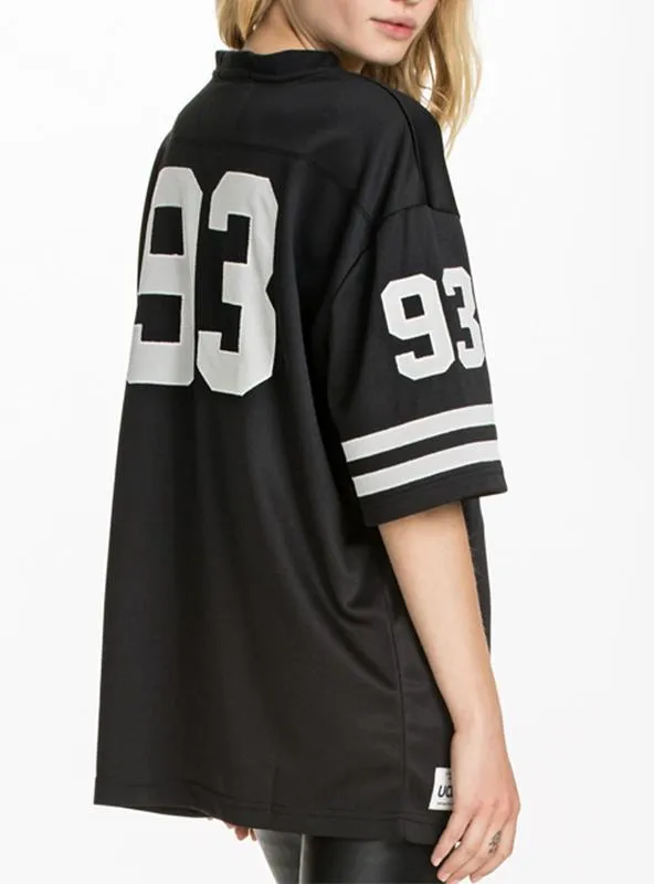 LETTER PRINT TEES LOOSE WOMEN T-SHIRT