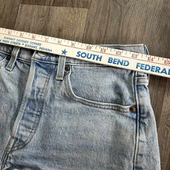 Levis 501 Lot 2 Pair Denim Cut Off Shorts Size 26 Distressed Black Blue Bundle