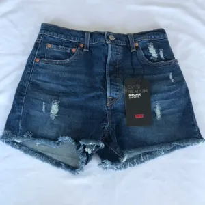 Levi’s Premium Ribcage Shorts Distressed Button fly Size 29