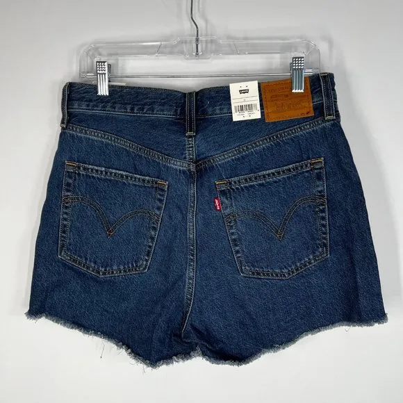 Levi's Ribcage Denim Shorts in Noe Five Size 31 NEW!