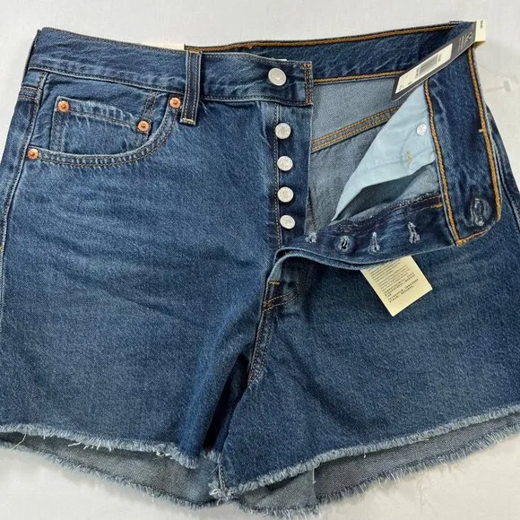 Levi's Ribcage Denim Shorts in Noe Five Size 31 NEW!